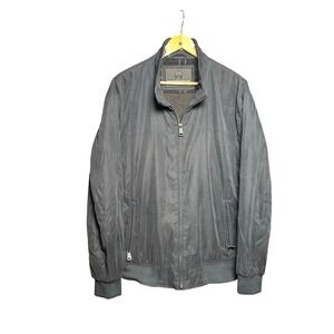 Weatherproof Mens Dark Gray Bomber Jacket Lined Collar Full Zip Size XXL